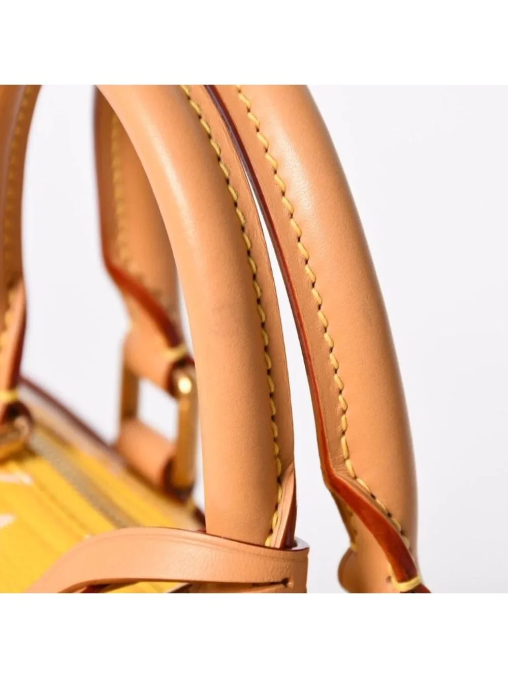 Louis Vuitton Speedy P9 Bandouliere 25 Boston Bag Yellow White